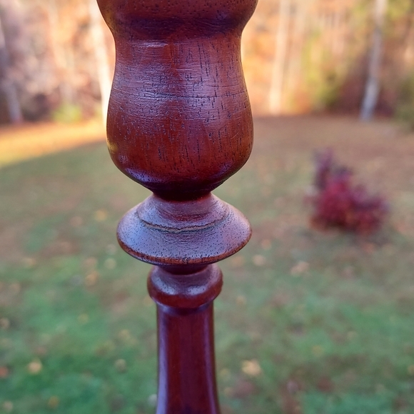 FINAL OLD Wood Candle Sticks - Picture 7 of 12